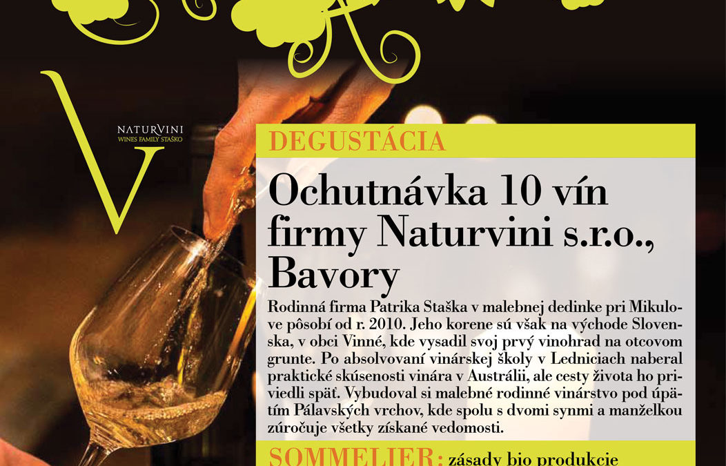 Šťastný súdok – Ochutnávka vín firmy Naturvini s.r.o. v Prešove